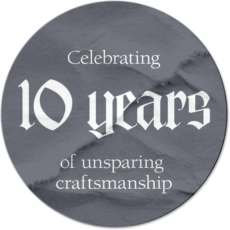 10 years round sticker nickel cropped